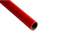 Rosso scaffale di tubo d'acciaio rivestito di plastica della metropolitana di 3 ABS di strato per il banco da lavoro